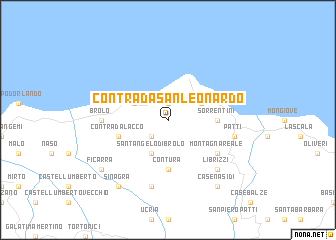 map of Contrada San Leonardo