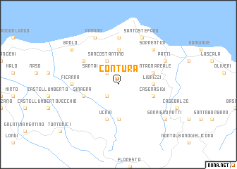 map of Contura