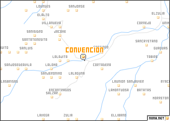 map of Convención