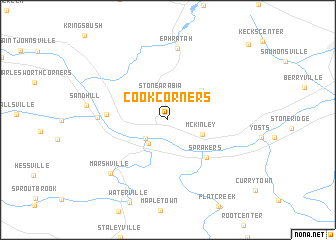 map of Cook Corners