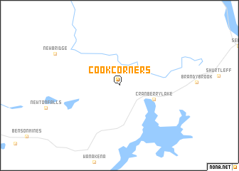 map of Cook Corners