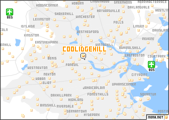 map of Coolidge Hill