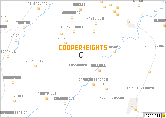 map of Cooper Heights