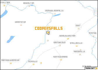 map of Coopers Falls