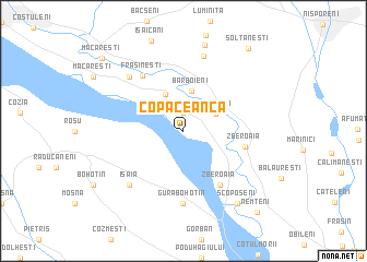 map of Copăceanca