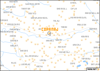 map of Çopanaj