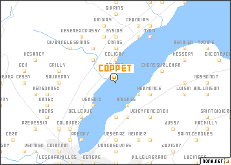 map of Coppet