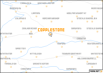 map of Copplestone