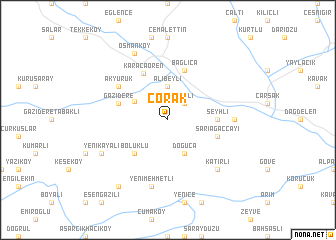 map of Çorak