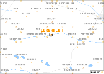 map of Corbançon