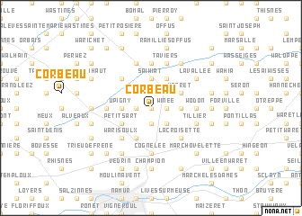map of Corbeau