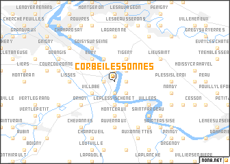 map of Corbeil-Essonnes