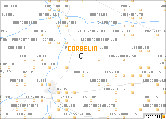 map of Corbelin