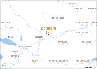 map of Corbeni