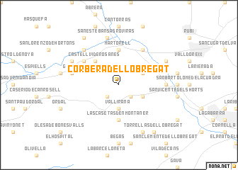 map of Corbera de Llobregat