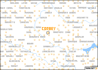 map of Corbey