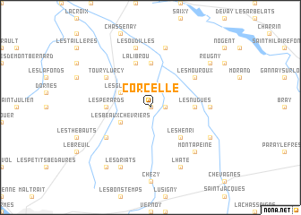 map of Corcelle