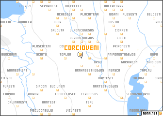 map of Corcioveni