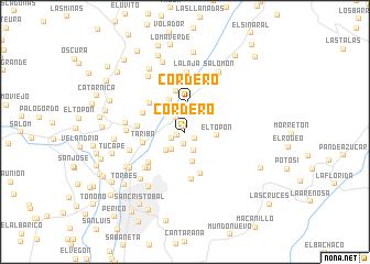 map of Cordero