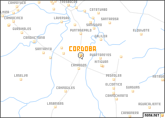 map of Córdoba