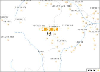 map of Córdoba