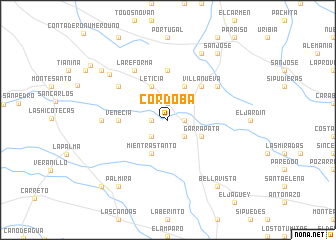 map of Córdoba