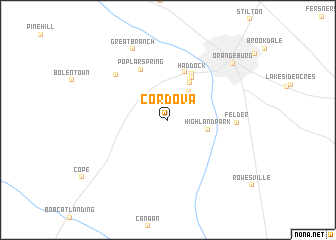 map of Cordova