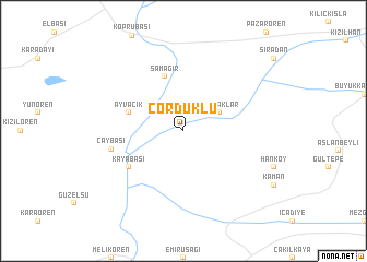 map of Çördüklü