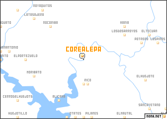 map of Corealepa