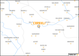 map of Çörekli