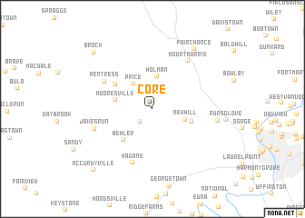 map of Core