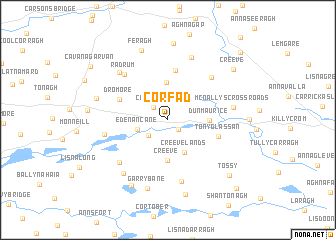 map of Corfad