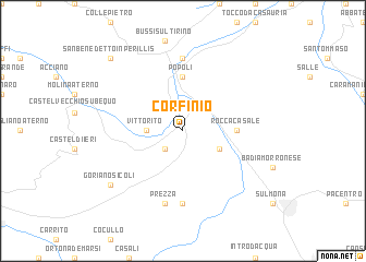 Corfinio  Italy  map nona net