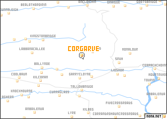 map of Corgarve