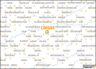 map of Corgas