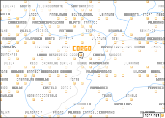 map of Corgo