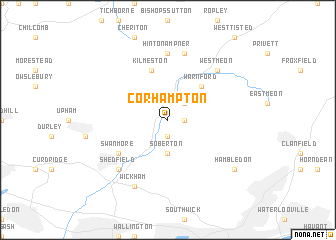 map of Corhampton