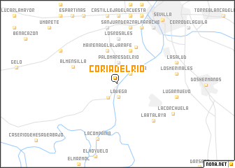 map of Coria del Río