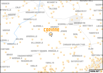 map of Corinne