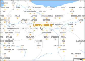 map of Coristanco