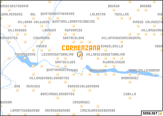 map of Cormenzana