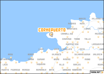 map of Corme-Puerto