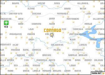 map of Cornado