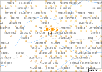 map of Cornás
