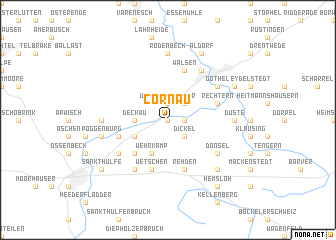 map of Cornau