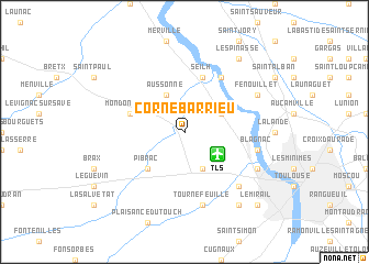 map of Cornebarrieu