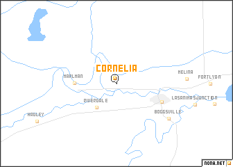 map of Cornelia