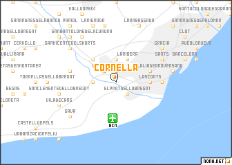 map of Cornellá