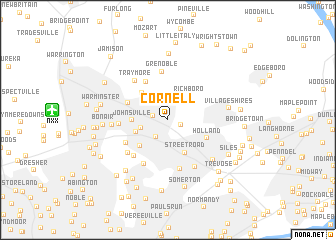 map of Cornell