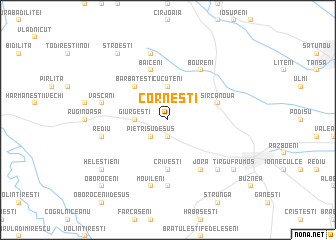 map of Corneşti